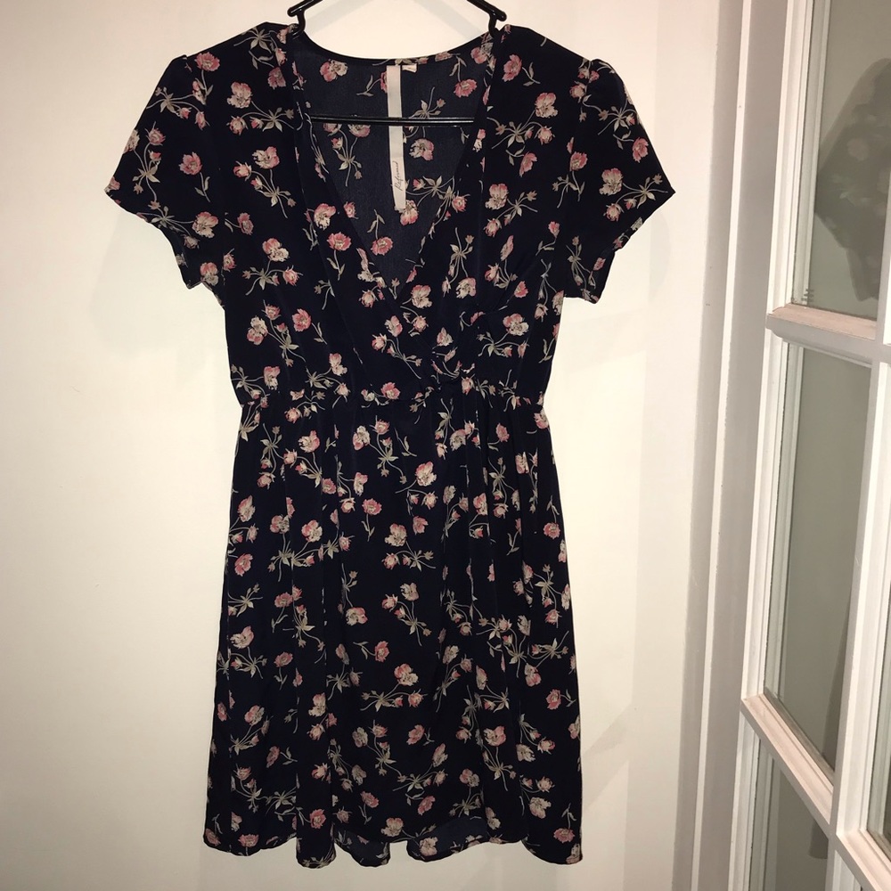 Floral refound mini dress